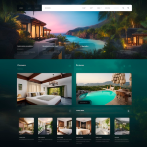 design de site referenciando ao Airbnb